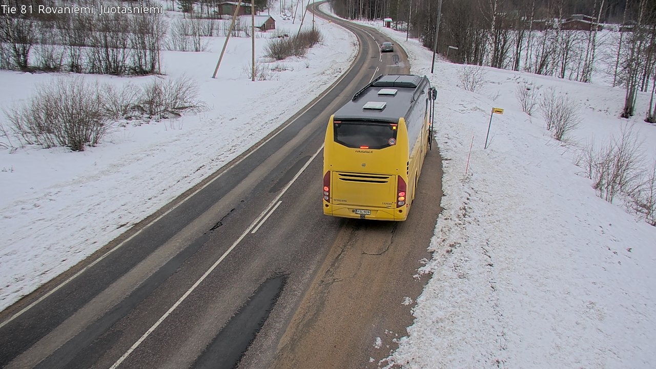 Weather Camera Image Road 81 Rovaniemi, Juotasniemi, Rovaniemi, Lappi