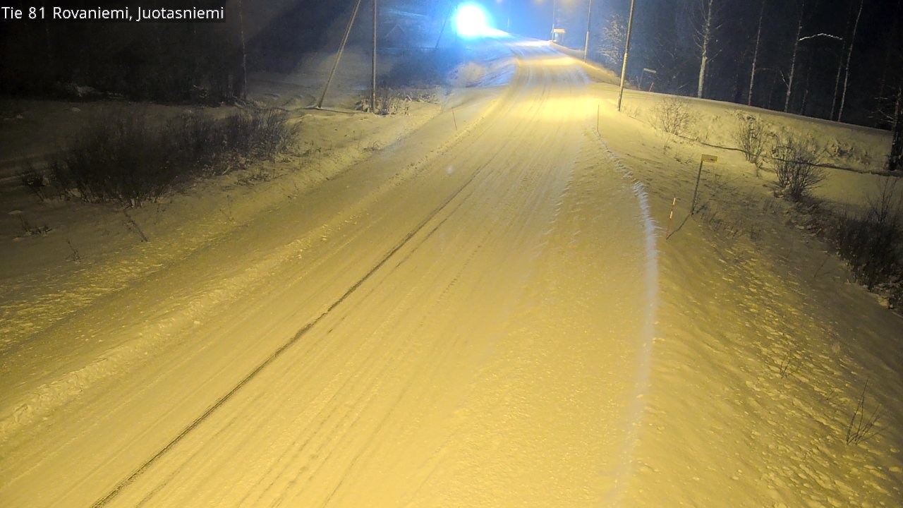 Weather Camera Image Road 81 Rovaniemi, Juotasniemi, Rovaniemi, Lappi