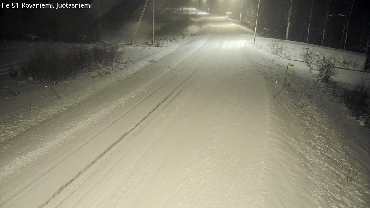 Weather Camera Image Road 81 Rovaniemi, Juotasniemi, Rovaniemi, Lappi