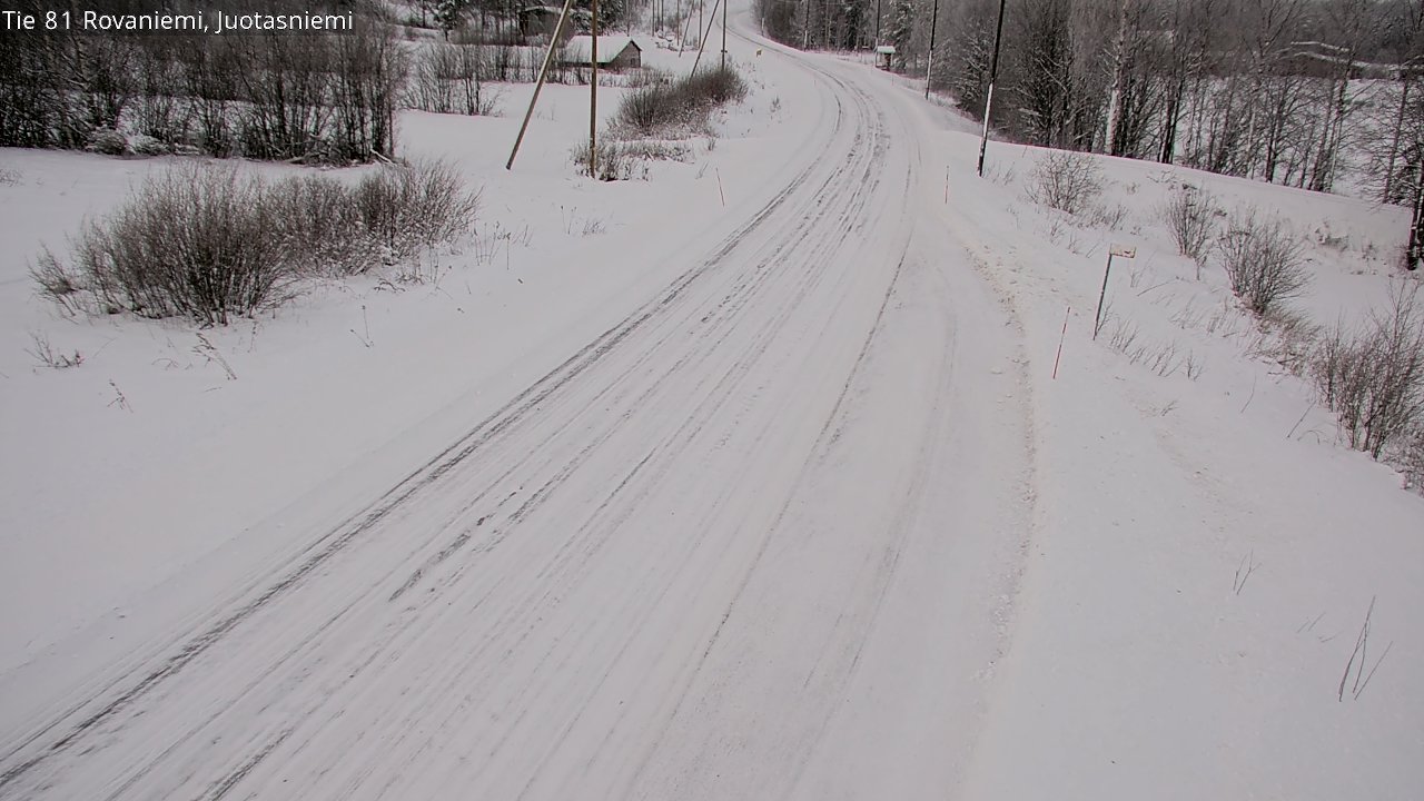 Weather Camera Image Road 81 Rovaniemi, Juotasniemi, Rovaniemi, Lappi