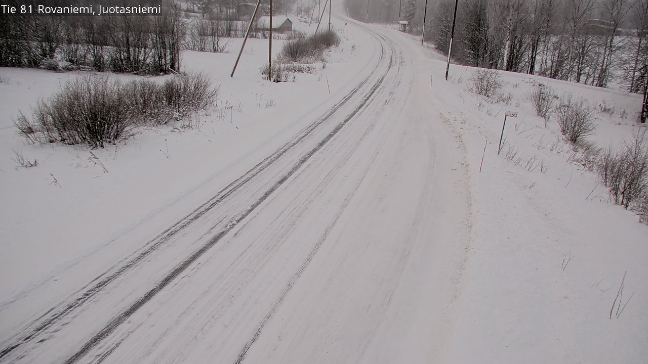 Weather Camera Image Road 81 Rovaniemi, Juotasniemi, Rovaniemi, Lappi
