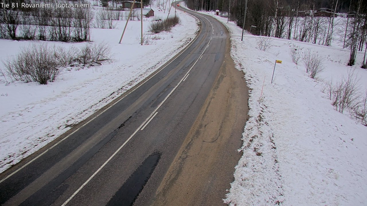 Weather Camera Image Väg 81 Rovaniemi, Juotasniem, Rovaniemi, Lappi