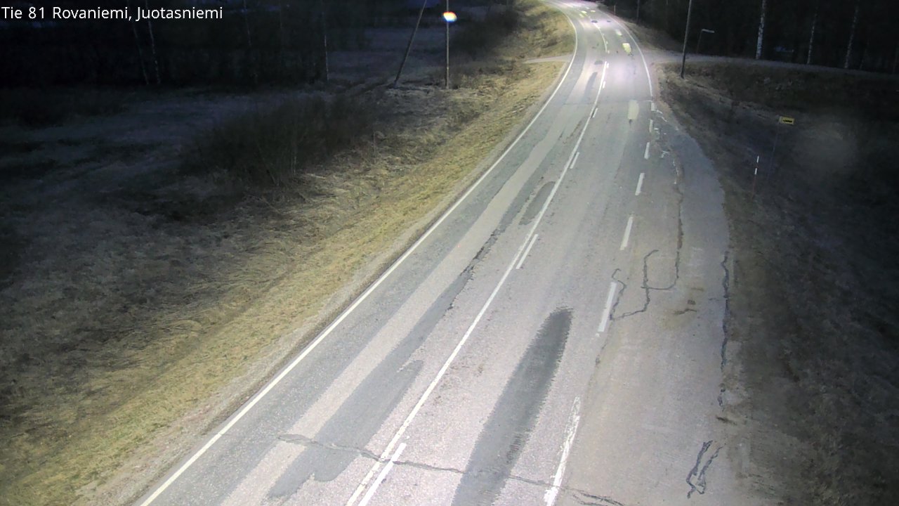 Weather Camera Image Väg 81 Rovaniemi, Juotasniem, Rovaniemi, Lappi