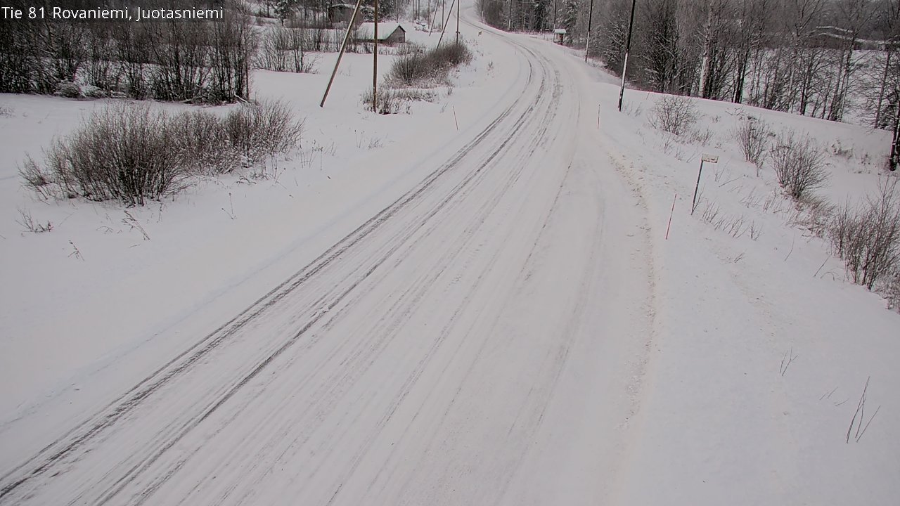 Weather Camera Image Road 81 Rovaniemi, Juotasniemi, Rovaniemi, Lappi
