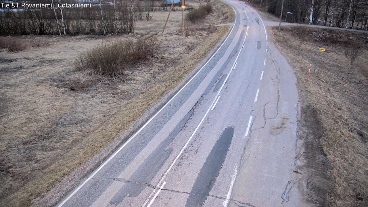 Weather Camera Image Väg 81 Rovaniemi, Juotasniem, Rovaniemi, Lappi