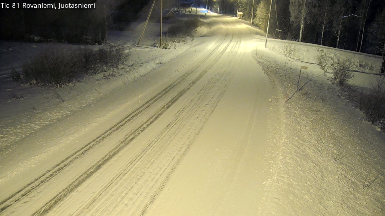 Weather Camera Image Road 81 Rovaniemi, Juotasniemi, Rovaniemi, Lappi