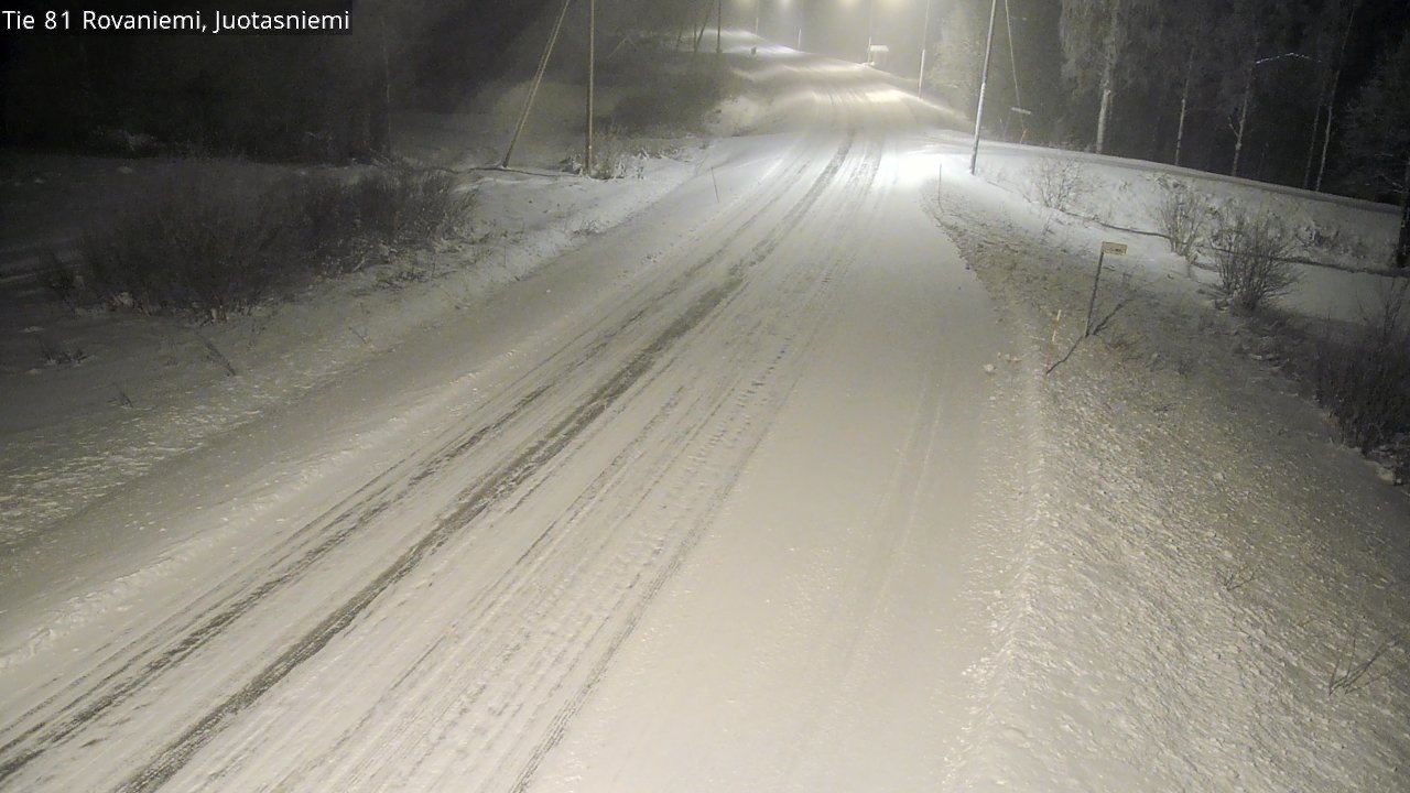Weather Camera Image Road 81 Rovaniemi, Juotasniemi, Rovaniemi, Lappi