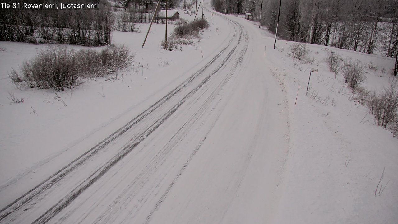 Weather Camera Image Road 81 Rovaniemi, Juotasniemi, Rovaniemi, Lappi