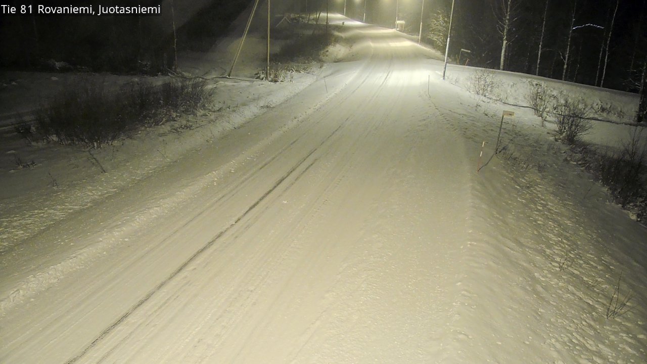 Weather Camera Image Road 81 Rovaniemi, Juotasniemi, Rovaniemi, Lappi