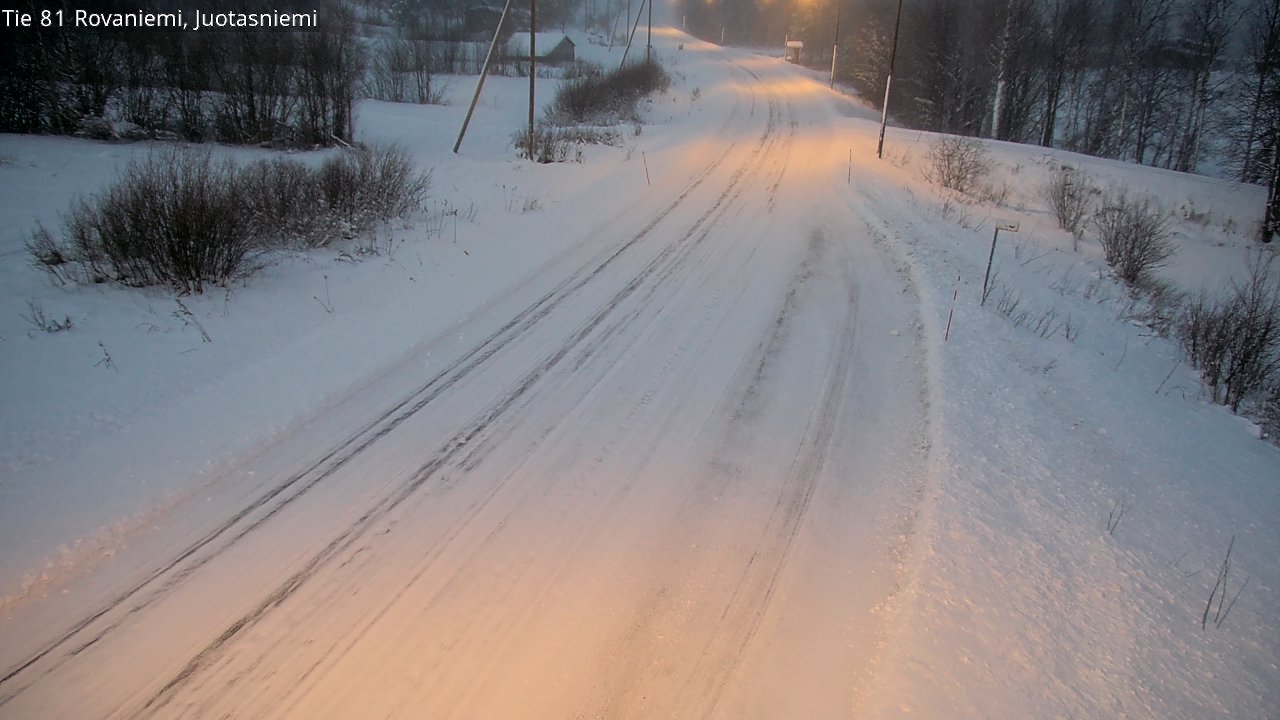 Weather Camera Image Road 81 Rovaniemi, Juotasniemi, Rovaniemi, Lappi