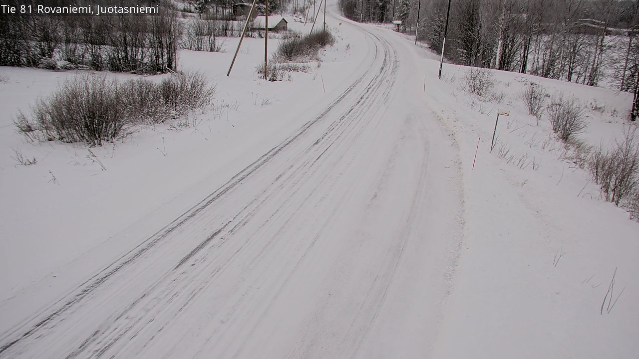 Weather Camera Image Road 81 Rovaniemi, Juotasniemi, Rovaniemi, Lappi