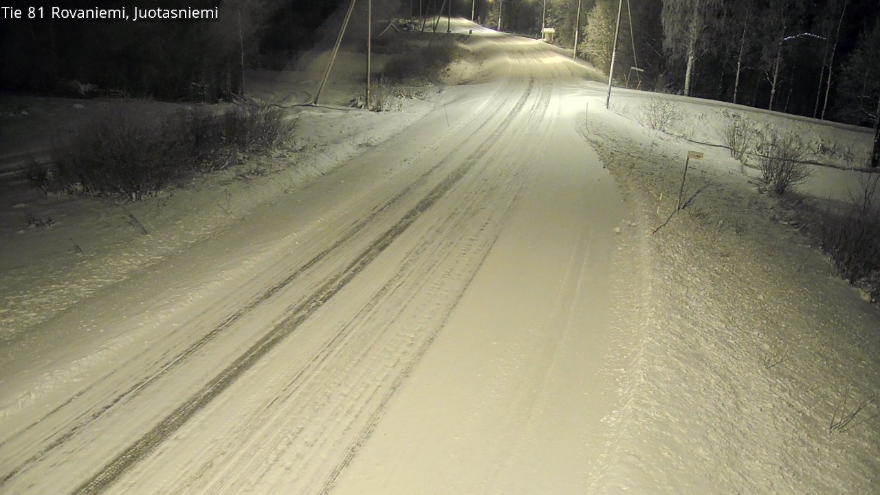 Weather Camera Image Road 81 Rovaniemi, Juotasniemi, Rovaniemi, Lappi