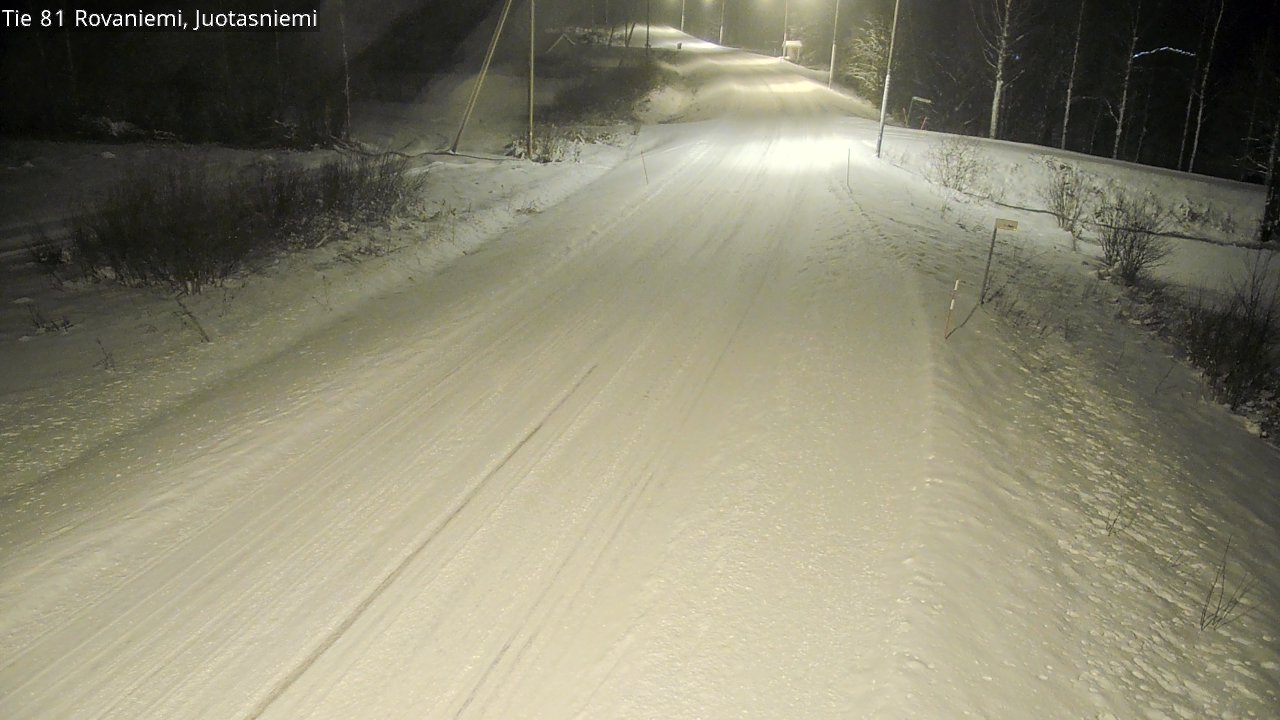 Weather Camera Image Road 81 Rovaniemi, Juotasniemi, Rovaniemi, Lappi
