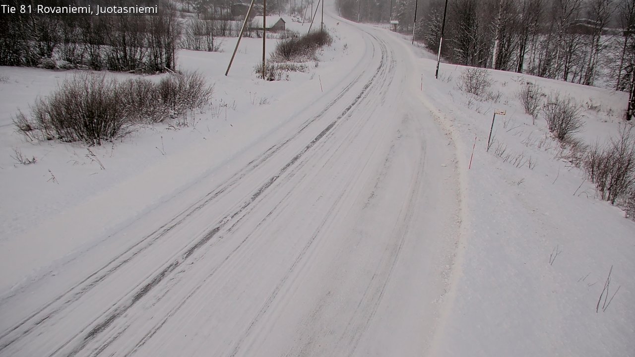Weather Camera Image Road 81 Rovaniemi, Juotasniemi, Rovaniemi, Lappi