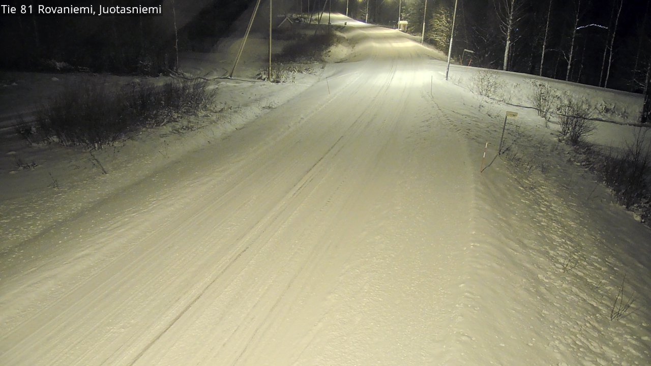Weather Camera Image Road 81 Rovaniemi, Juotasniemi, Rovaniemi, Lappi