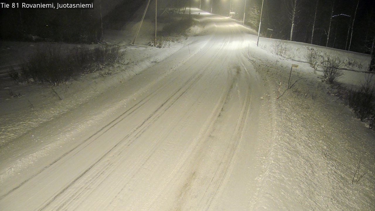 Weather Camera Image Road 81 Rovaniemi, Juotasniemi, Rovaniemi, Lappi
