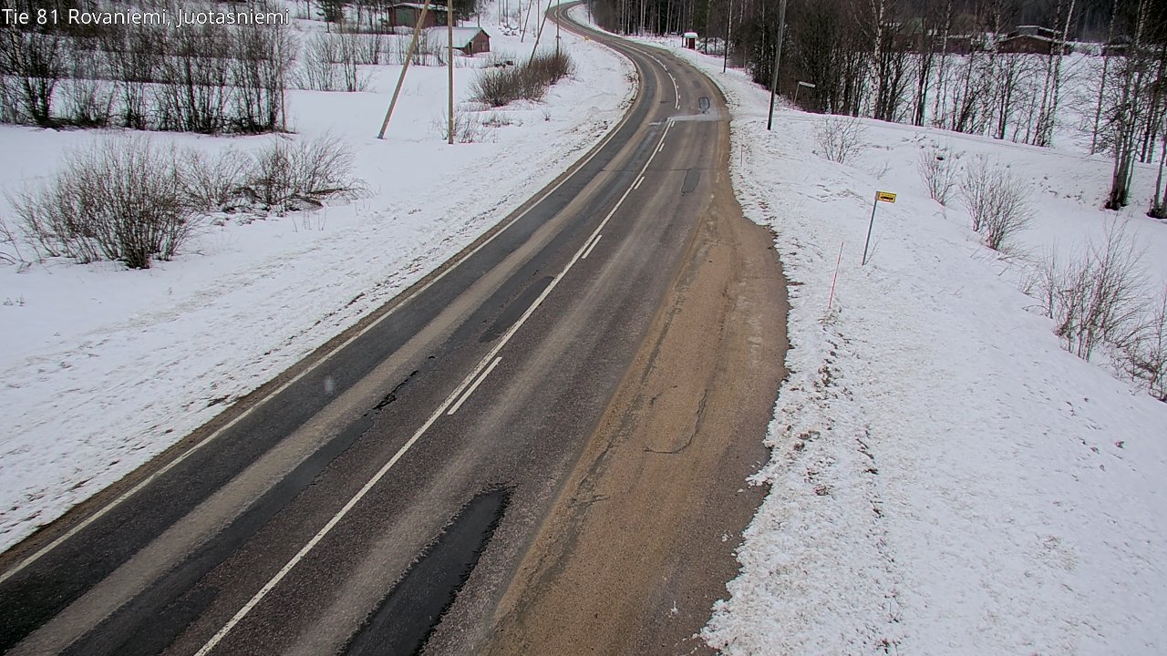 Weather Camera Image Väg 81 Rovaniemi, Juotasniem, Rovaniemi, Lappi