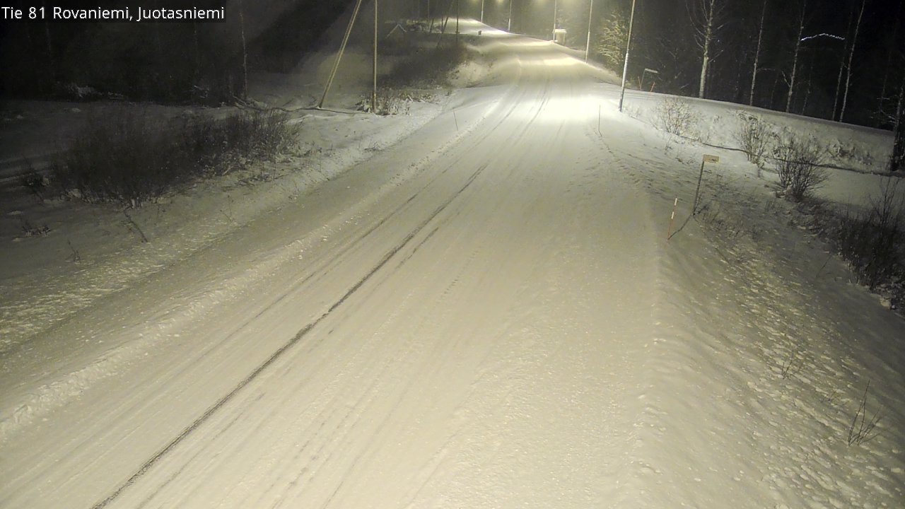 Weather Camera Image Road 81 Rovaniemi, Juotasniemi, Rovaniemi, Lappi