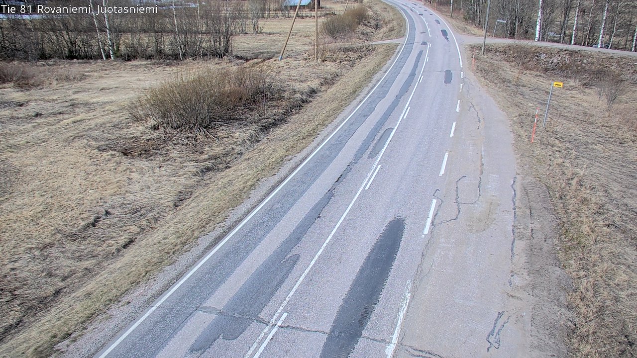 Weather Camera Image Väg 81 Rovaniemi, Juotasniem, Rovaniemi, Lappi