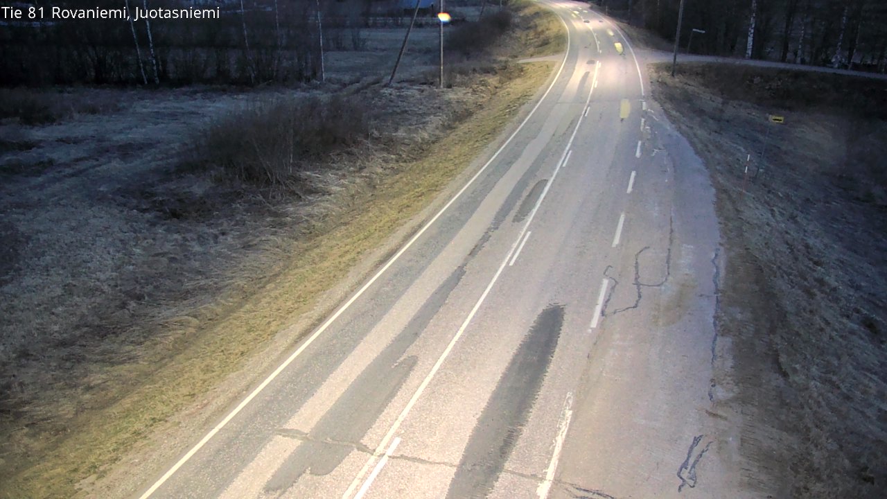 Weather Camera Image Road 81 Rovaniemi, Juotasniemi, Rovaniemi, Lappi