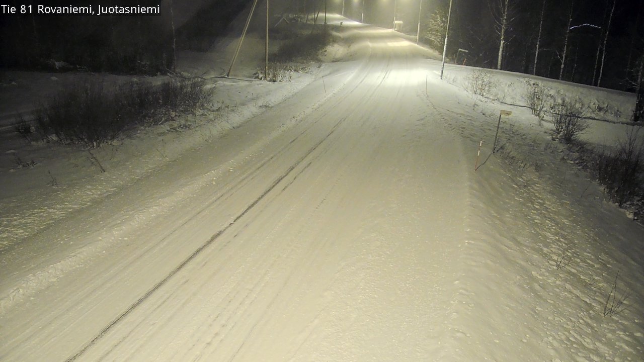 Weather Camera Image Road 81 Rovaniemi, Juotasniemi, Rovaniemi, Lappi