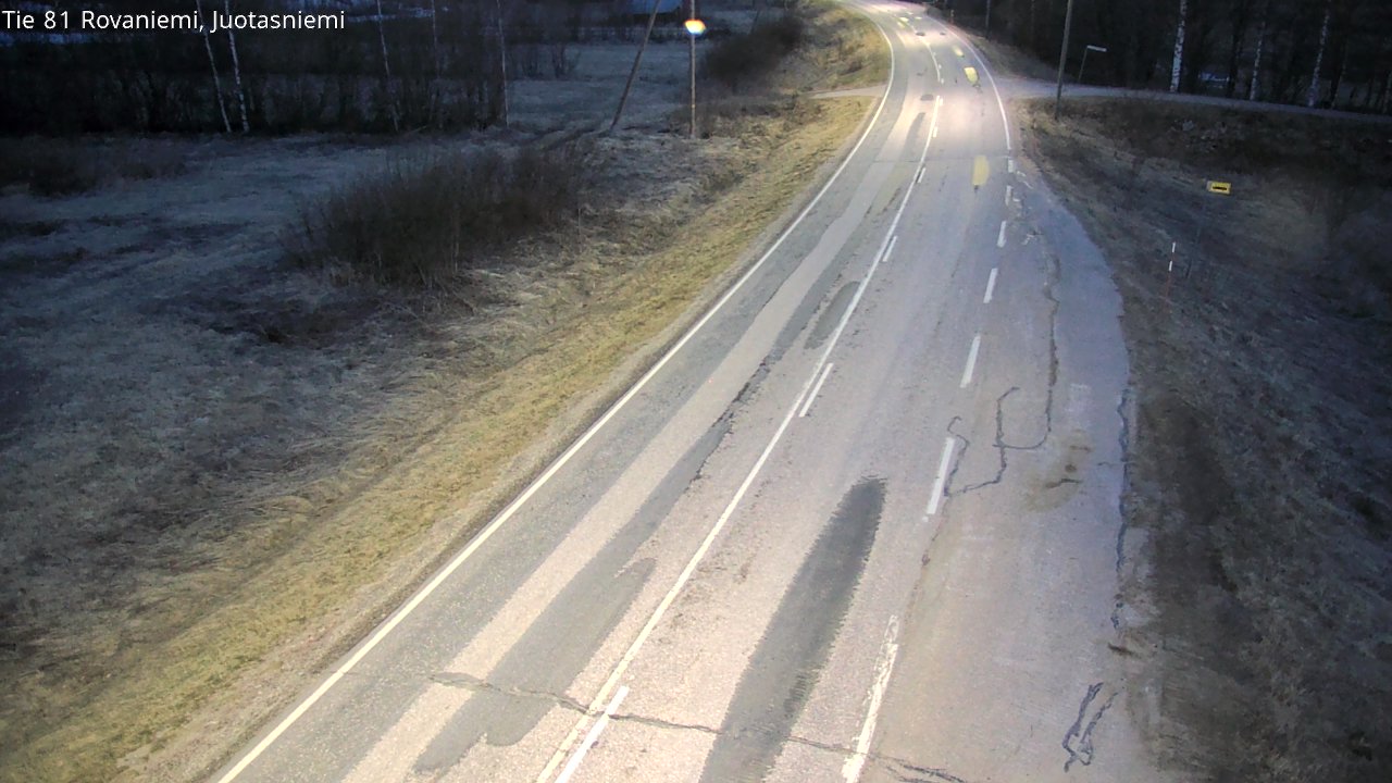 Weather Camera Image Väg 81 Rovaniemi, Juotasniem, Rovaniemi, Lappi