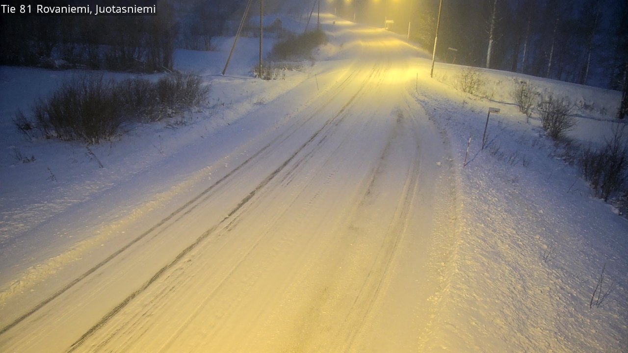 Weather Camera Image Road 81 Rovaniemi, Juotasniemi, Rovaniemi, Lappi