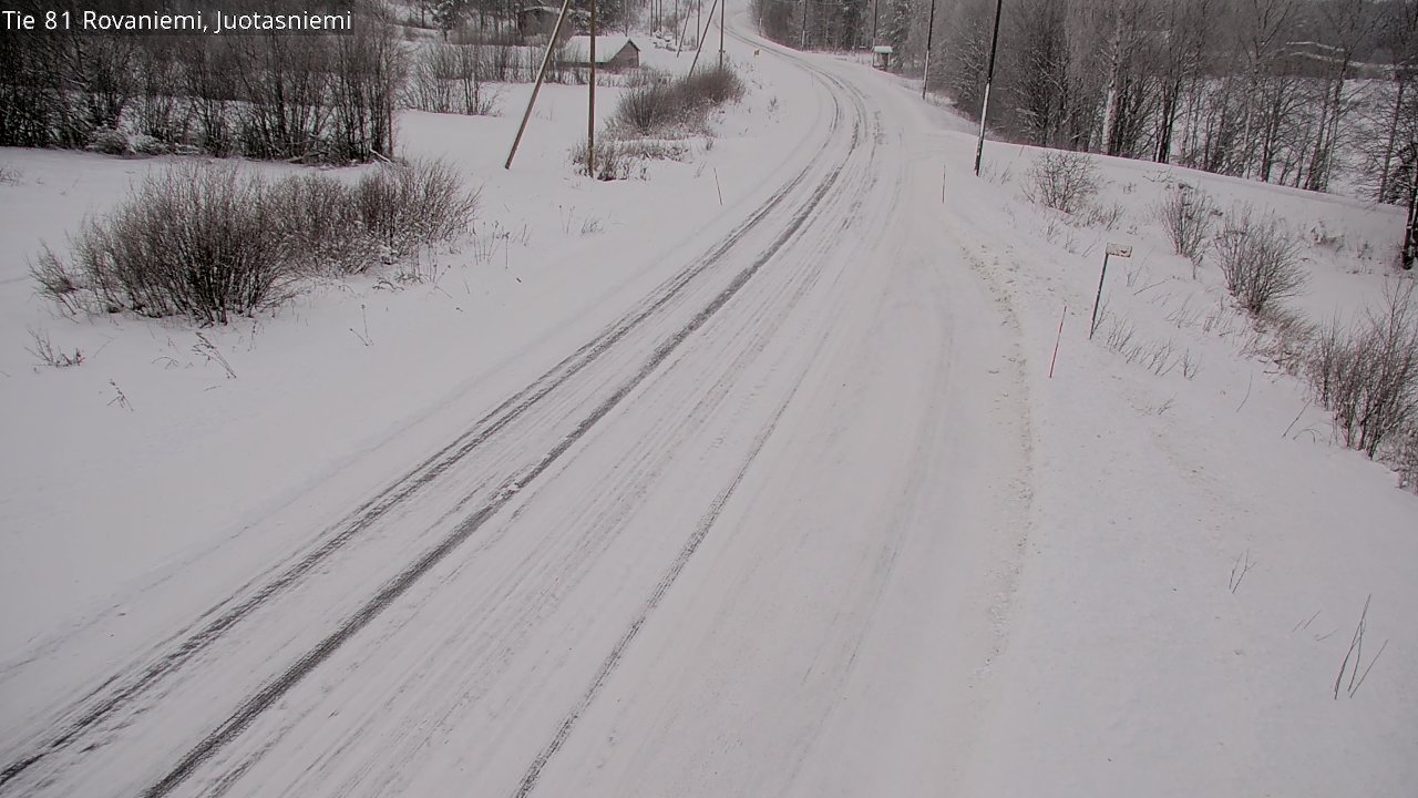 Weather Camera Image Road 81 Rovaniemi, Juotasniemi, Rovaniemi, Lappi