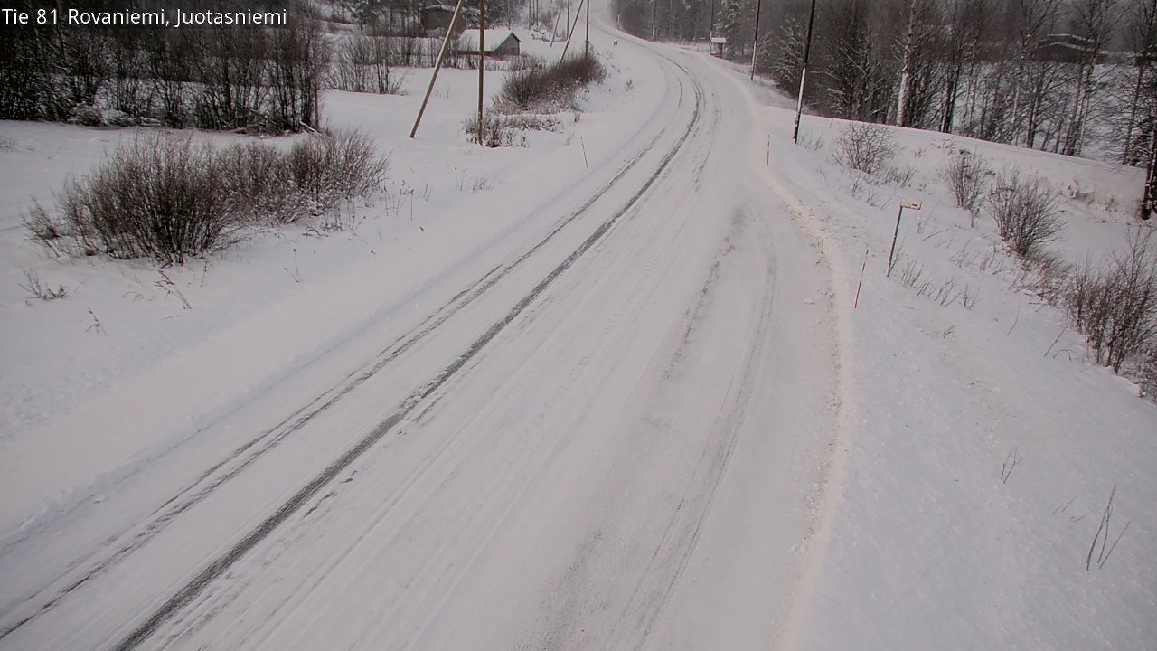 Weather Camera Image Road 81 Rovaniemi, Juotasniemi, Rovaniemi, Lappi