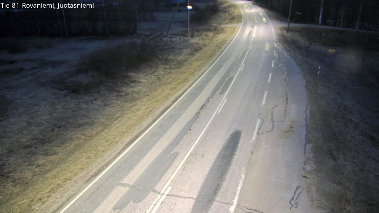 Weather Camera Image Väg 81 Rovaniemi, Juotasniem, Rovaniemi, Lappi