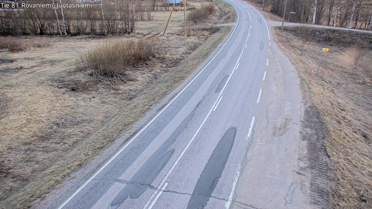 Weather Camera Image Väg 81 Rovaniemi, Juotasniem, Rovaniemi, Lappi