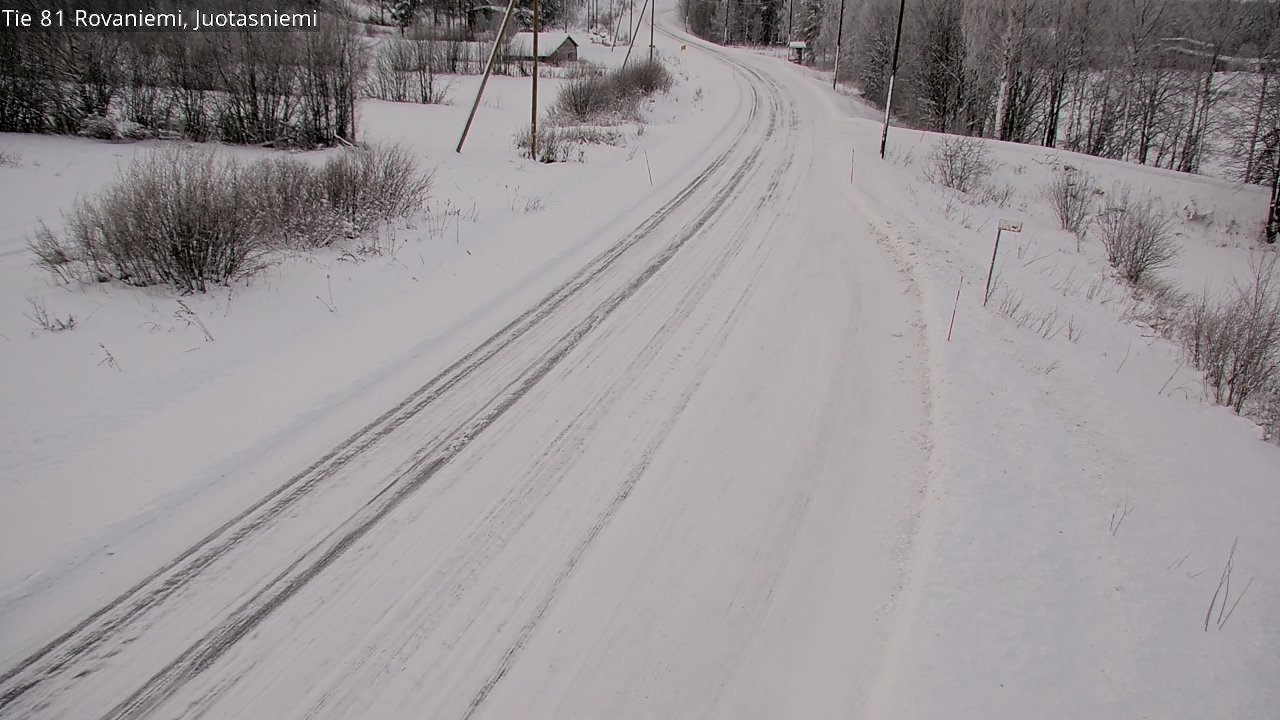 Weather Camera Image Road 81 Rovaniemi, Juotasniemi, Rovaniemi, Lappi