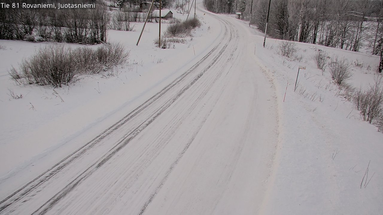 Weather Camera Image Road 81 Rovaniemi, Juotasniemi, Rovaniemi, Lappi