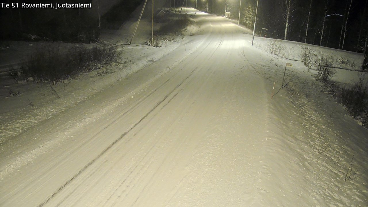 Weather Camera Image Road 81 Rovaniemi, Juotasniemi, Rovaniemi, Lappi