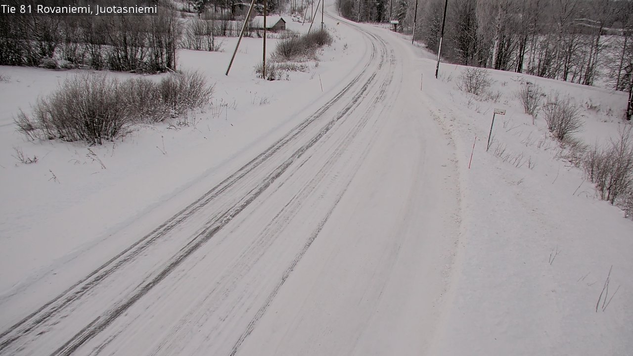 Weather Camera Image Road 81 Rovaniemi, Juotasniemi, Rovaniemi, Lappi