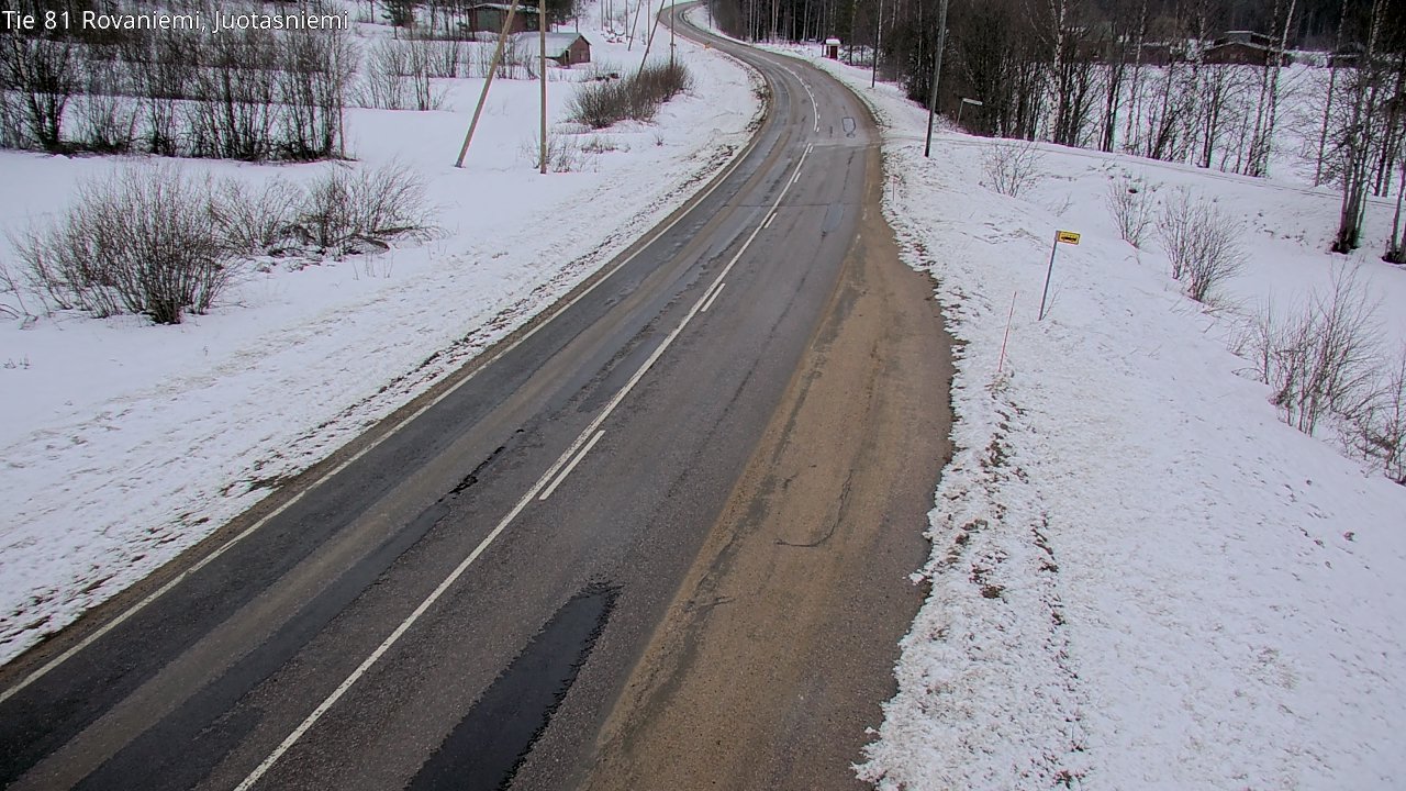 Weather Camera Image Väg 81 Rovaniemi, Juotasniem, Rovaniemi, Lappi