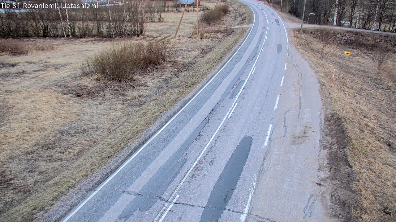 Weather Camera Image Väg 81 Rovaniemi, Juotasniem, Rovaniemi, Lappi