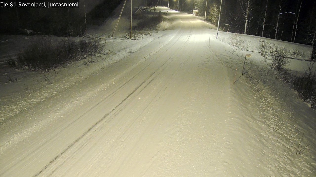 Weather Camera Image Road 81 Rovaniemi, Juotasniemi, Rovaniemi, Lappi