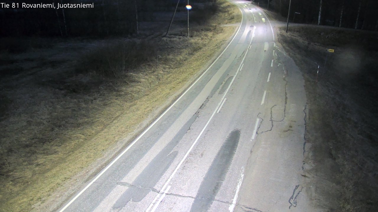Weather Camera Image Väg 81 Rovaniemi, Juotasniem, Rovaniemi, Lappi