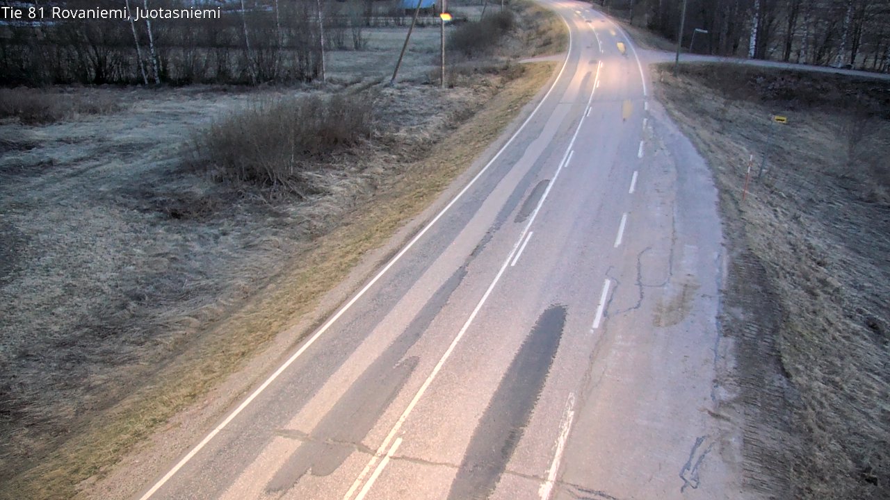 Weather Camera Image Road 81 Rovaniemi, Juotasniemi, Rovaniemi, Lappi