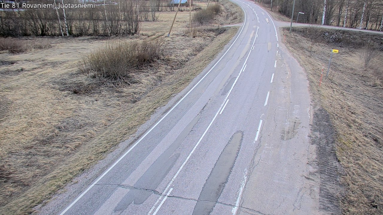 Weather Camera Image Väg 81 Rovaniemi, Juotasniem, Rovaniemi, Lappi