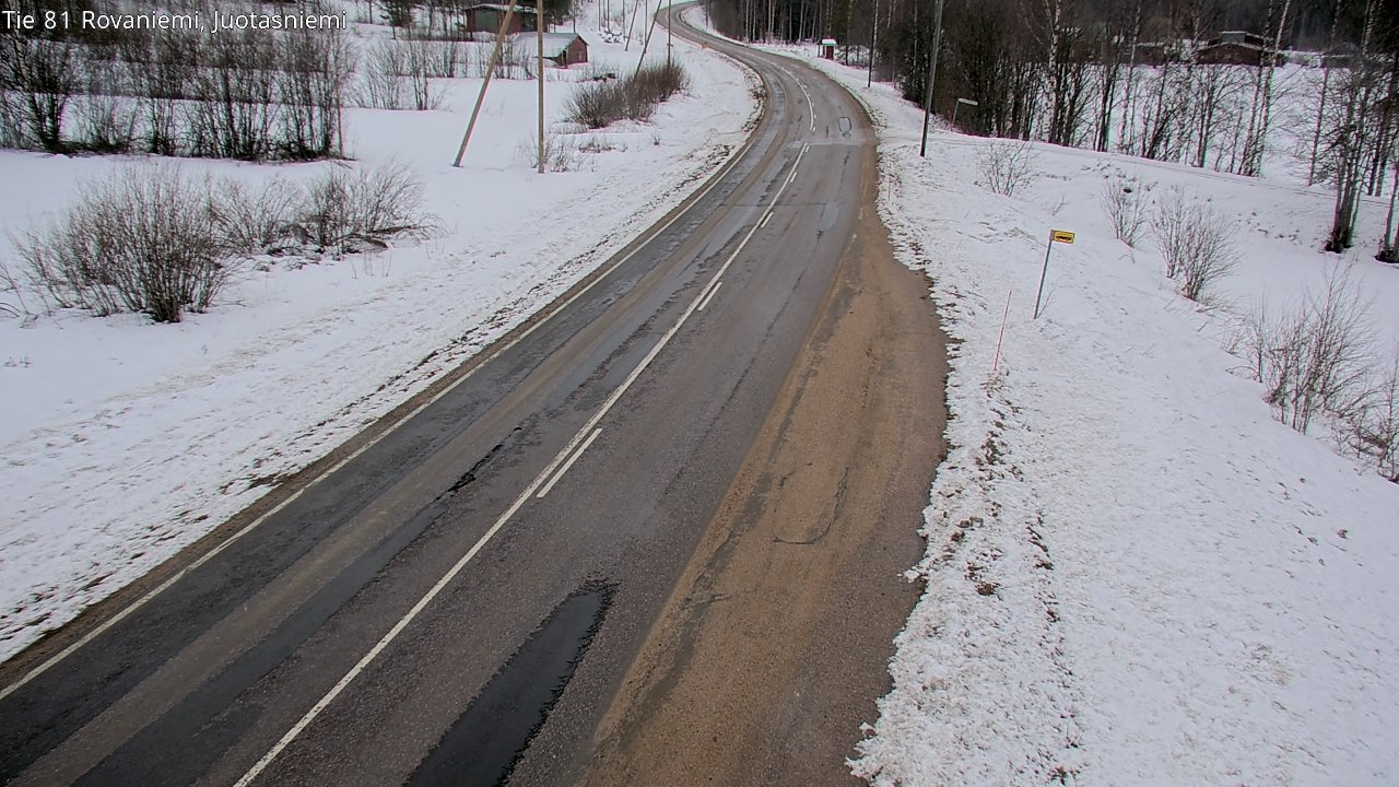 Weather Camera Image Road 81 Rovaniemi, Juotasniemi, Rovaniemi, Lappi