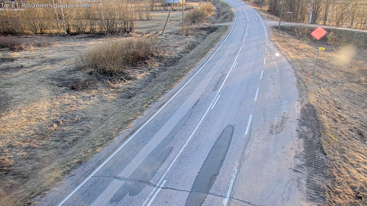 Weather Camera Image Väg 81 Rovaniemi, Juotasniem, Rovaniemi, Lappi