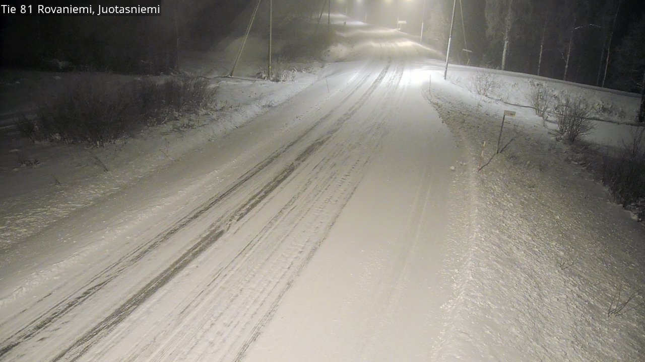 Weather Camera Image Road 81 Rovaniemi, Juotasniemi, Rovaniemi, Lappi