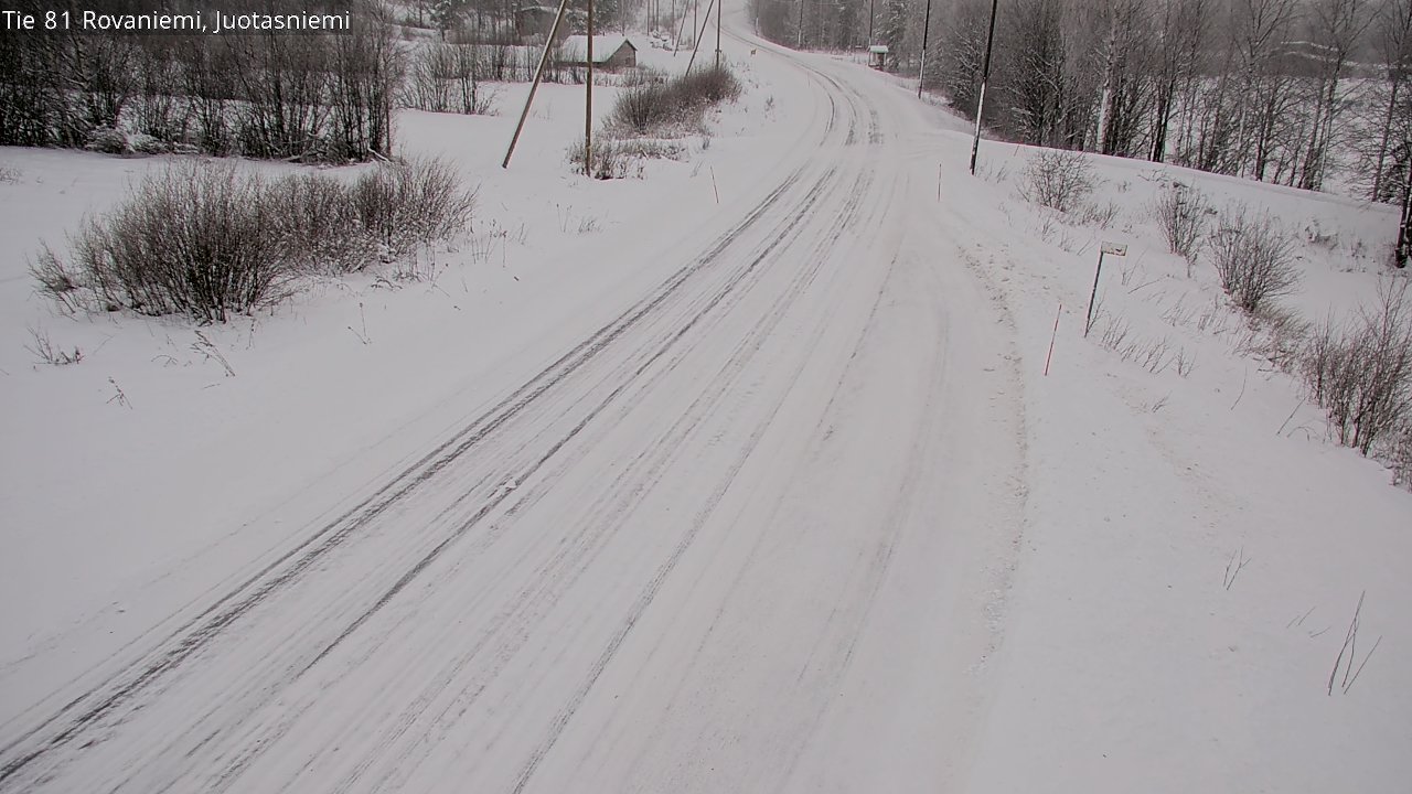 Weather Camera Image Road 81 Rovaniemi, Juotasniemi, Rovaniemi, Lappi