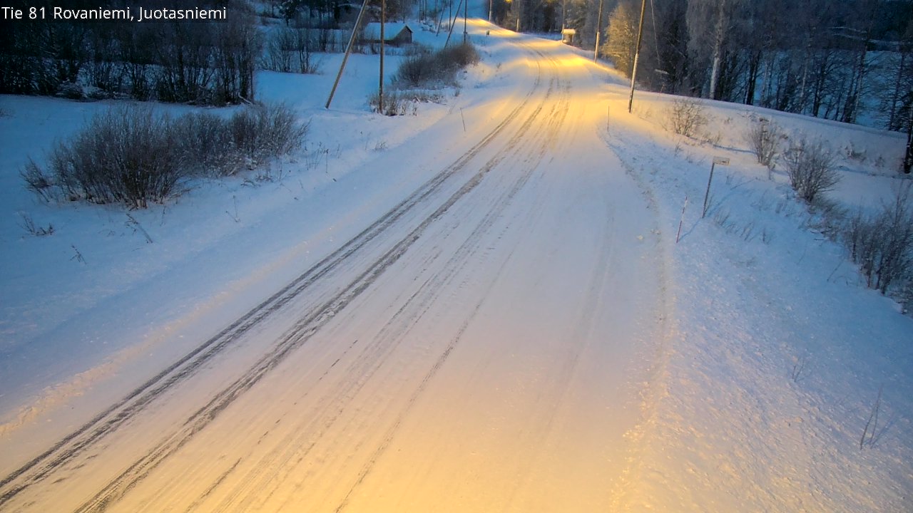Weather Camera Image Road 81 Rovaniemi, Juotasniemi, Rovaniemi, Lappi