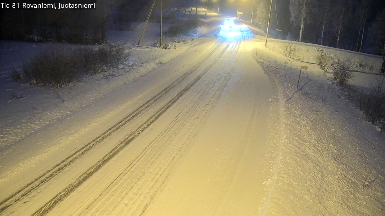 Weather Camera Image Road 81 Rovaniemi, Juotasniemi, Rovaniemi, Lappi