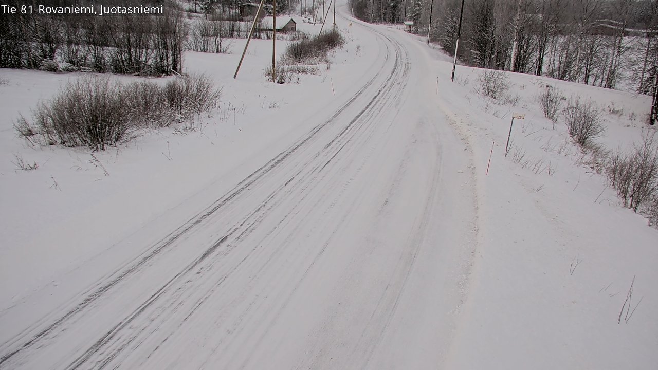 Weather Camera Image Road 81 Rovaniemi, Juotasniemi, Rovaniemi, Lappi