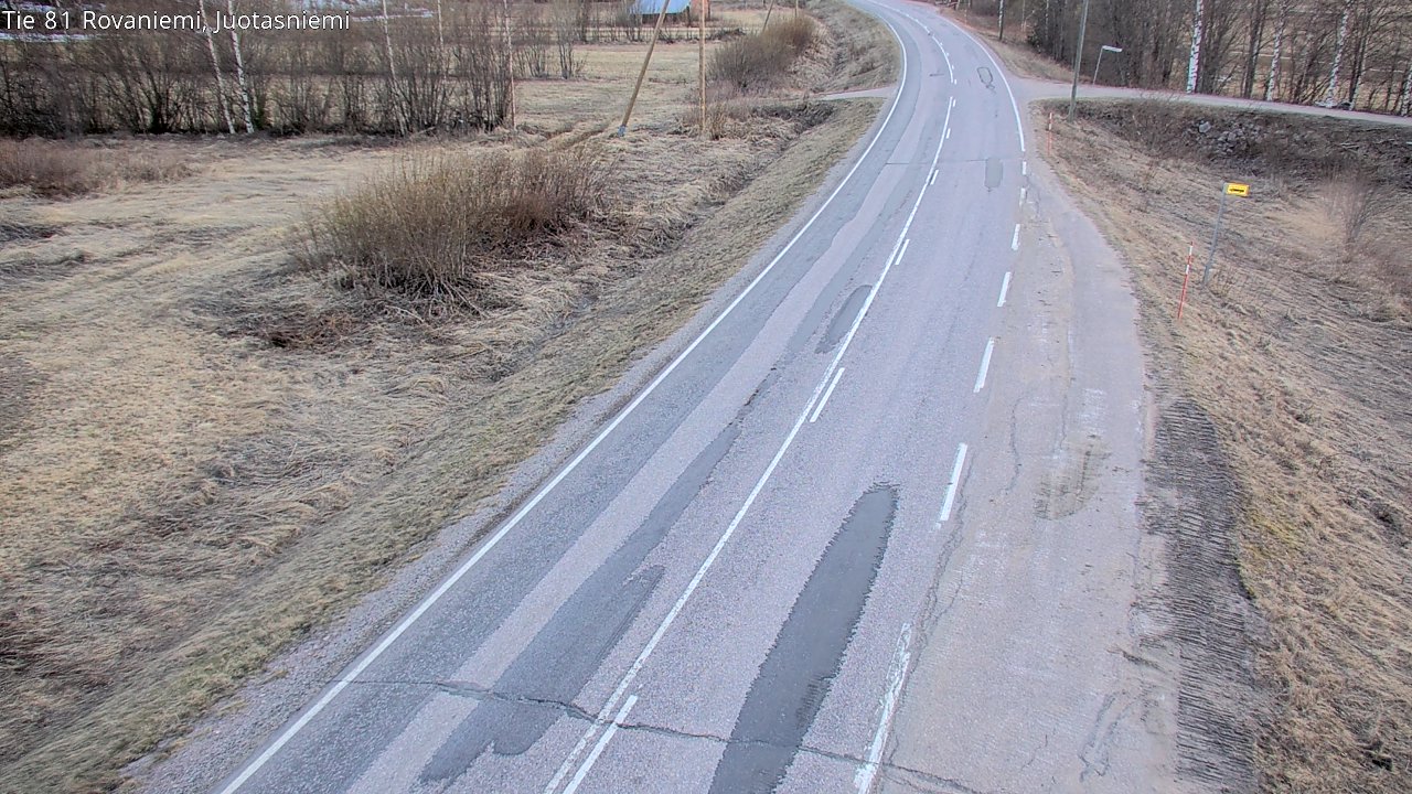 Weather Camera Image Väg 81 Rovaniemi, Juotasniem, Rovaniemi, Lappi