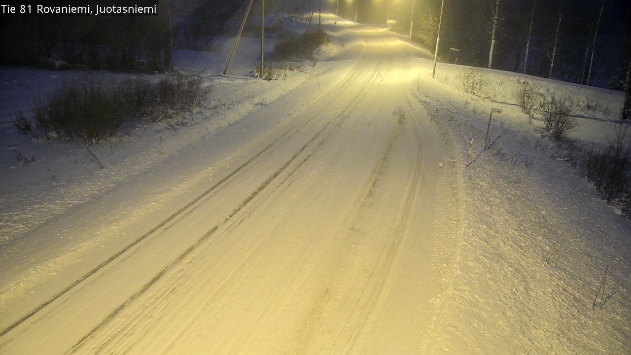 Weather Camera Image Road 81 Rovaniemi, Juotasniemi, Rovaniemi, Lappi
